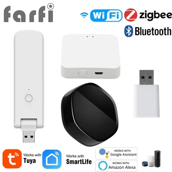 Tuya ZigBee 3.0 Smart BLE Bluetooth+ZigBee Vārti Hub / USB ZigBee Signāla Atkārtotājs Pastiprinātājs Paplašinātājs Par Alexa, Google Home