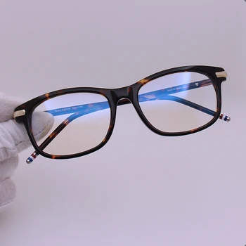 Augstas Kvalitātes Taisnstūra Vīriešu Vintage Brilles Sievietēm Ir 2021. Retro Optisko Thom Brilles Rāmis TB812