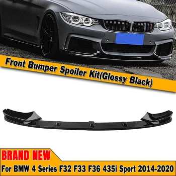 Automašīnas Priekšējā Bufera Spoileris Lūpa BMW F32 F33 F36 4 Series M Sport 2014. - 2020. gadam 435i Gloss Black Mazāku Ķermeņa Komplekts, Sadalītāja Valdes Asmens