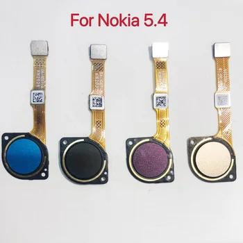 Nokia 5.4 Pogu Home Pieskarties pirkstu Nospiedumu IDENTIFIKĀCIJAS Sensoru Flex Kabelis Lentes Rezerves Daļas Par Nokia 5.4 pirkstu Nospiedumu Pogu