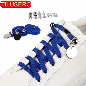 TILUSERO Jauns 17 krāsas Nav Sasiet kurpju šņorēm Elastīgas Sprādze Moderns Quick Lock Apavu Lacing System Shoestrings