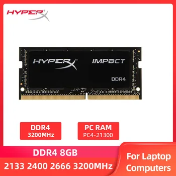 DDR4 RAM 8GB 2133MHz 2400MHz 2666MHz 3200MHz Klēpjdatoru Atmiņa SODIMM DDR4 RAM Notebook Atmiņas HyperX Fury