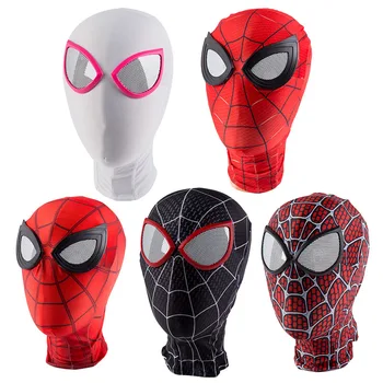 Spiderman Maska Peter Parker, Miles Morales Raimi Supervaronis Cosplay Kostīms Maskas Objektīvs Prop Sejas Masku Halloween