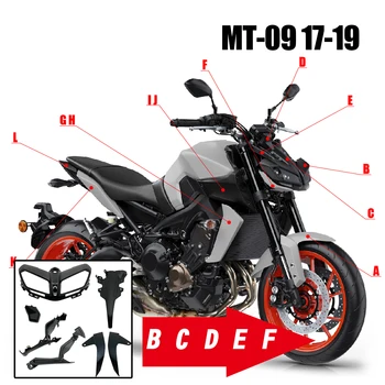 Motocikla Priekšējā Augšējā Deguna priekšējo Lukturu Aptecētājs Pārsegi Vāciņu Komplekts ABS Unpainted Yamaha MT09 FZ09 2017-2020 2019 MT-09 Piederumi