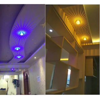 Mūsdienu 3w LED Griestu Gaismas ķermenis Saulespuķu Sienas Uzstādīts Sconce Mājas Dzīvojamā Istabā, Eju Koridors Gaitenis Apdare Apgaismojums