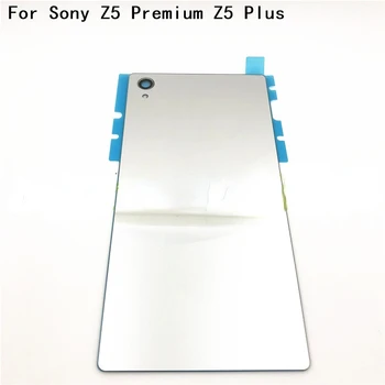 Oriģināls Sony Xperia Z5 Premium Z5 Plus E6883 Atpakaļ Stikla Akumulatora Durvju Mājokļu Aizmugurējo Vāciņu Atpakaļ, Rezerves Daļas, Izmantojot NFC