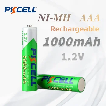 PKCELL 1.2 V AAA 1000mah NI-MH Uzlādējamās Baterijas AAA Zema Sevis Izlādes Baterija Aaa Nimh Baterijas