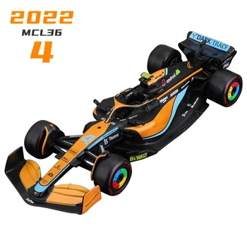 Bburago 1:43 2022 F1 McLaren MCL36 #4 Lando Norris #3Daniel Ricciardo Formulas Sacīkšu Komandu Lējumiem Sakausējuma Auto Modeļa Rotaļlietu Kolekcija