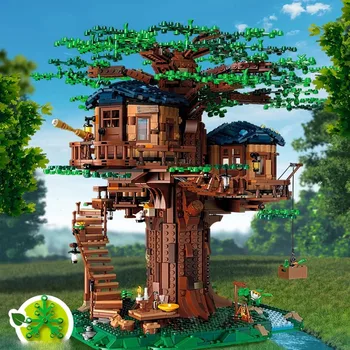 Koka Māju Lielākajiem Koka Modelis Km Celtniecības Bloki Idejas 21318 Ķieģeļi DIY Izglītības Rotaļlietas, Dāvanu Bērniem 1013pcs Noliktavā