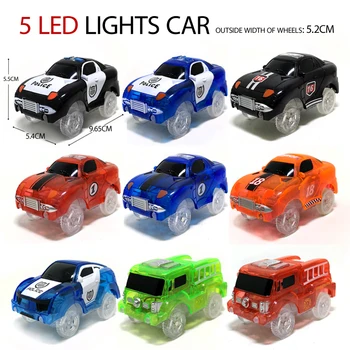 Magic Elektriskā automašīna,5 LED lampas,rotaļlietu daļas, automašīnas, dzelzceļa sacīkšu trase, Izglītības bērniem rotaļlietas zēniem rotaļlietas automašīnas,dzimšanas diena dāvanas
