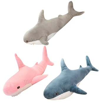 Milzu Haizivs Plīša Rotaļlietu, Mīksto Pildījumu Dzīvnieku Smieklīgi Lasīt Spilvens Dzimšanas dienas Dāvanas Spilvenu Lelle Dāvanu Bērniem Bērnu Rotaļu