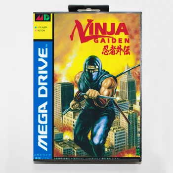 Ninja Gaiden 16 biti MD Spēles Karti Uz Sega Mega Drive/ Genesis ar Mazumtirdzniecības Kastē