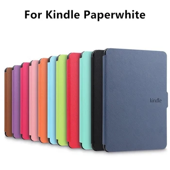 1gb Jaunu Ultra Slim Smart Magnētisko PU Ādas Aizsardzības Apvalks Smart Case Folio Vāks Amazon Kindle Paperwhite 1/2/3