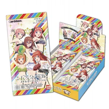 Bandai Piemītošo Quintuplets Metāla Kartes Carddass galda Spēle Anime Raksturs Spēļu Kolekcija Flash Kartes Rotaļlieta Dāvana Bērnam