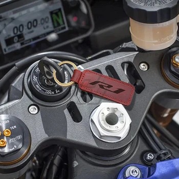 Motociklu Keychain Nekustamā Pātagot Atslēgu Gredzens Gadījumā Yamaha R1 YZF-R1 Pēc 2015. gada