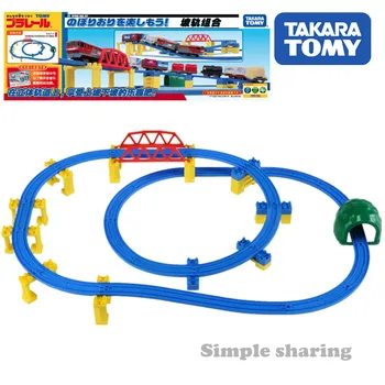 Takara Tomy Plarail Spirāli Sliežu Komplekts (Vilcieni, kas Nav Iekļautas)Let ' s Baudīt Kāpšana! Dzelzceļa Vilciens, Motorizētie Lokomotīvju Modelis Rotaļlietas
