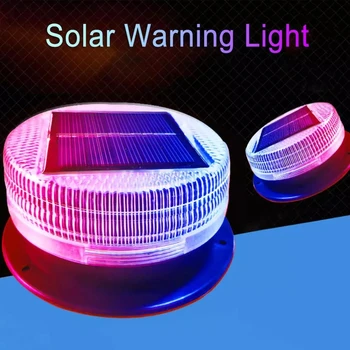 Saules Gaismas Brīdinājuma signāls Sarkanā, Zilā Pārmaiņus Jutīga Strobe Flash 6 LED Drošības Lampa Magnētisko Uzstādīts Āra Automašīnas Transportlīdzekļa Nakts