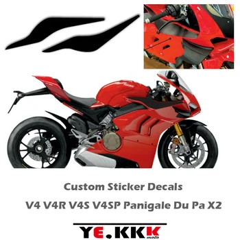 Par Ducati Panigale V4 V4R V4S V4SP Pilnu Auto Uzlīmes, Custom Uzlīmes Īpašu Aptecētājs Decal Uzlīmes Matt Black Red Du Pa X2