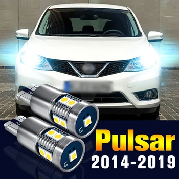 2gab LED Likvidēšana Spuldzes Autostāvvieta Lampas Nissan Pulsar C13 2014-2019 2015 2016 2017 2018 Piederumi