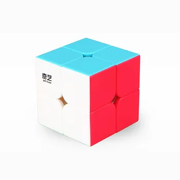 MIPOZOR Qiyi Qidi S 2x2 Stickerless Magic cube MoFangGe MFG qidi s 2x2x2 krāsu Ātrums cube Dāvanu Puzzle bērniem