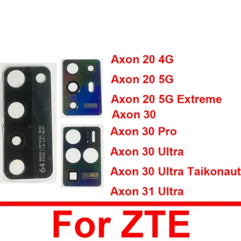 Aizmugurējo Kameru Stikla Objektīvs ZTE Axon 30 Pro 31 Ultra Axon 20 4G 5G Galējā Aizmugurējā Kamera, Objektīvs, Stikls ar Uzlīmi, Lentes Nomaiņa