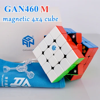 GAN 460 M Magnētisko 4x4x4 Magic Cube GAN460 M 4x4 Ātrums Cube GAN 460M Puzzle Cube 4x4x4 Cubo Magico GAN 460