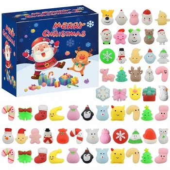 48 GAB Ziemassvētku Dzīvnieku Mochi Squishy Rotaļlietas Ziemassvētku Dāvanu Idejas Bērniem Izspiest Stress Atvieglojums, Rotaļlietas Pieaugušajiem Puses dod priekšroku Bērniem
