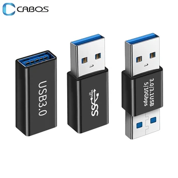USB USB 3.0 Adapteris Savienotājs 5Gbps USB Sieviešu, Vīriešu, Sieviešu USB Adapteris Savienotājs Kabeļu Paplašinātājs Par TV PS4 vai Xbox SSD
