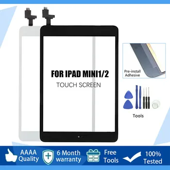 Jaunais iPad Mini 1 2 Mini2 A1454 A1432 A1491 A1490 Touch Screen IC Kabeli, Home Poga, Displejs, LCD Ārējā Digitizer Paneli Aizstāt