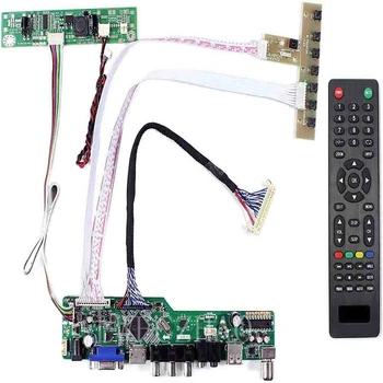 Jaunu TV56 uzraudzīt valdes Komplekts M185BGE-L10 TV+HDMI+VGA+AV+USB LCD LED ekrānu Kontrolieris Valde