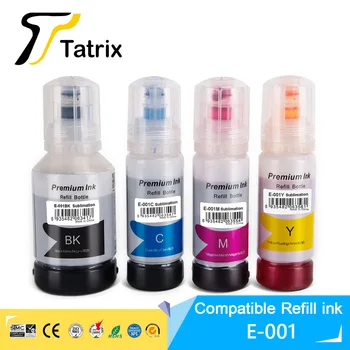 Tatrix 001 Premium Krāsu Saderīgu Taras Pudele Ūdens bāzes Piepildīt Eco Tintes Epson L4150/L4156/L4160/L6160/ L6170/L6190/L6191