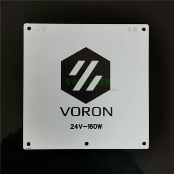 1gb Voron V0 -0.1 3D printera daļas 120x120mm alumīnija pamata plāksne / apkures gultu / elektriskie sildīšanas plate 24V 160W