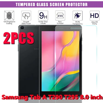 2gab Rūdīts Stikls priekš Samsung Galaxy Tab 8.0 Collu 2019 Planšetdatora Ekrāna Aizsargs, ir 0,3 mm, ar Aizsargājošu Plēvi uz Cilnes A 8.0 T290 T295