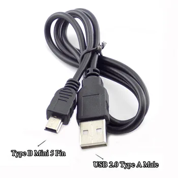 USB 2.0 Type A Male, lai Mini 5-Pin B Tipa Datu Maksas Savienotājs Kabeļu 480Mbp Sync Jauda uzlādes paplašinājumu Kabeļu Sadalītājs H10