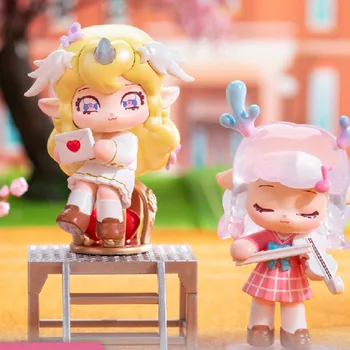 FIILA Meitenes Akadēmija Dienu Sērija Blind Lodziņā Guess Soma Mystery Box Rotaļlietas Lelle Cute Anime Attēls Darbvirsmas Rotas, Dāvanu Kolekcija