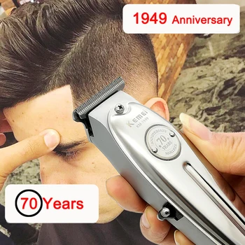 Kemei KM-1949/1910/2024 Hair Clipper Visas Metāla Vīriešu Elektriskie Bezvadu Matu Trimmeris 0mm Baldheaded T Asmens Apdare Frizūra Mašīna