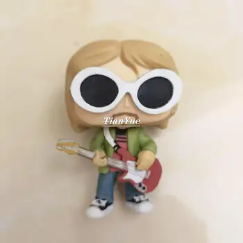 Anime Kurt Cobain ar stikla Vinila Modelis Attēlā 10cm